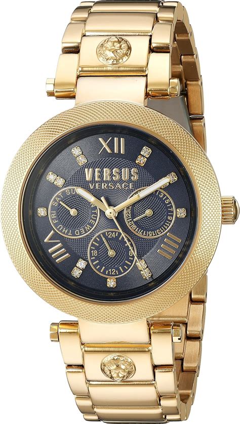 gold watch women versace|versus Versace gold watch.